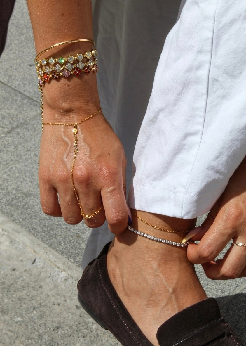 Bracelet cheville Lamia