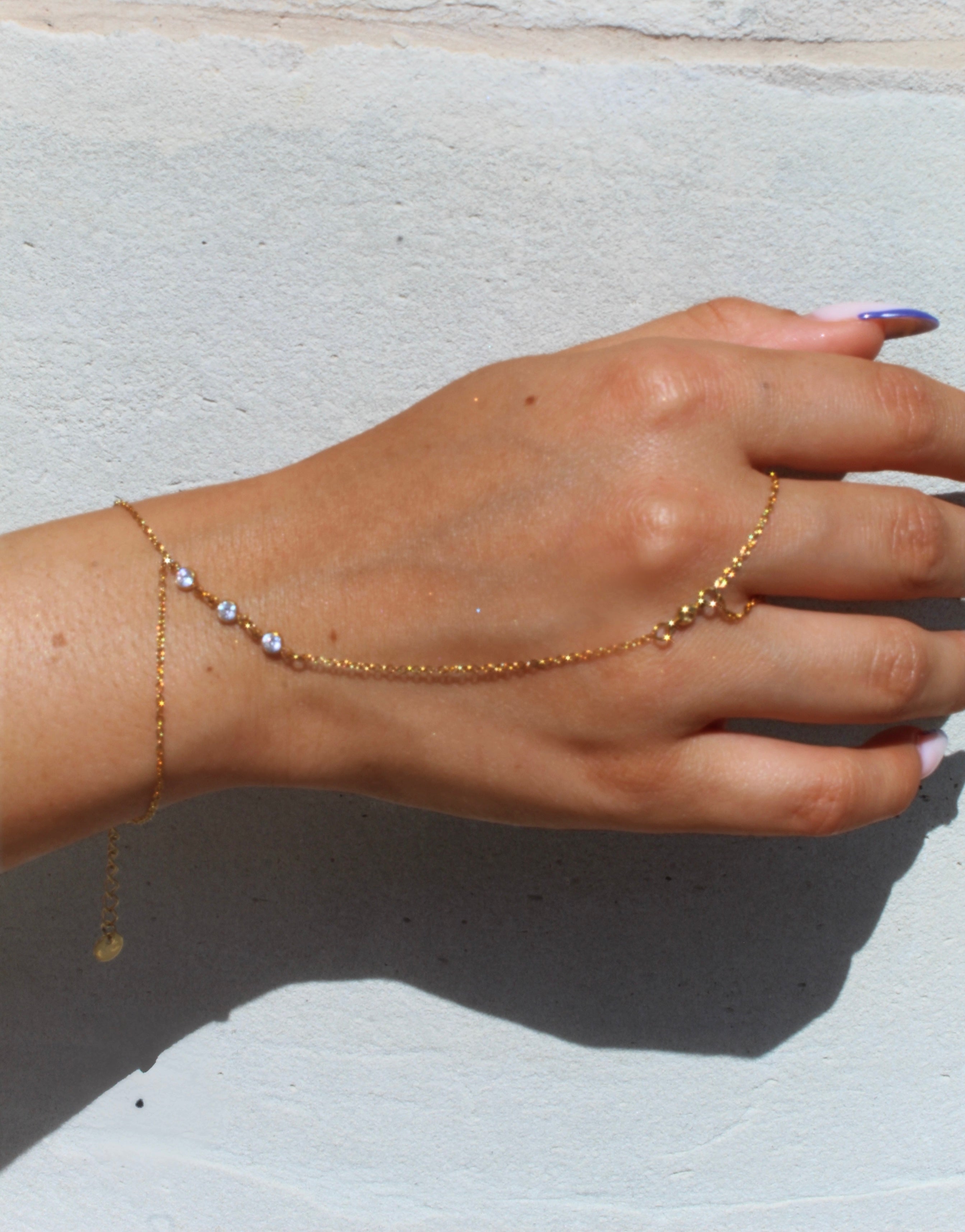 Bracelet chaîne de doigts Maïda